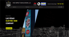 Desktop Screenshot of highimpactsign.com